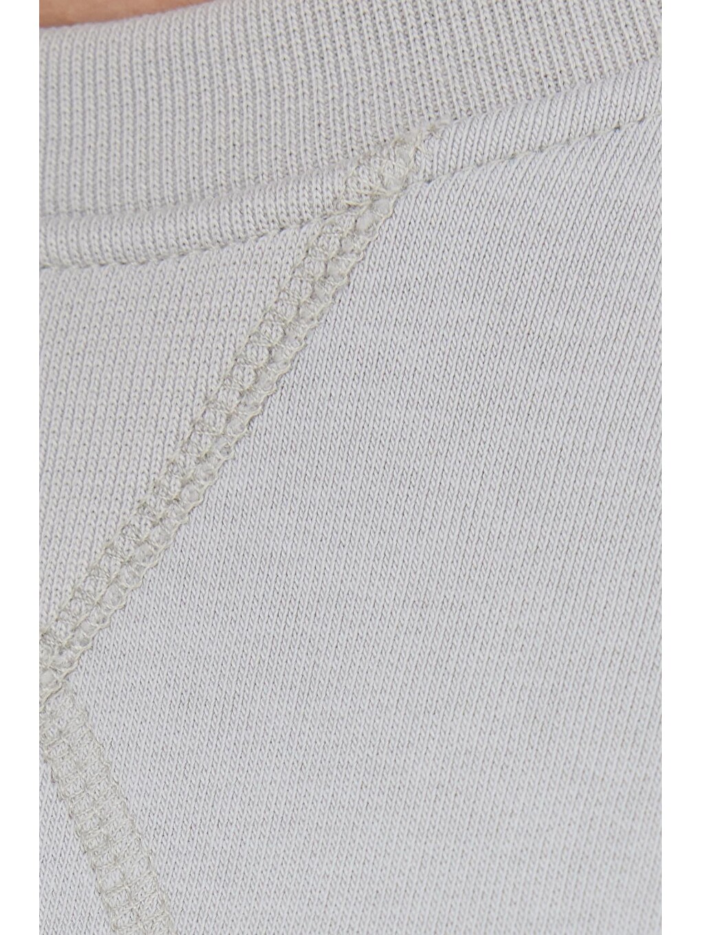 Bej Unisex Relax Fit Rahat Kesim %100 Pamuk 3 İplik Basic Taş Renk Bisiklet Yaka Sweatshirt-5