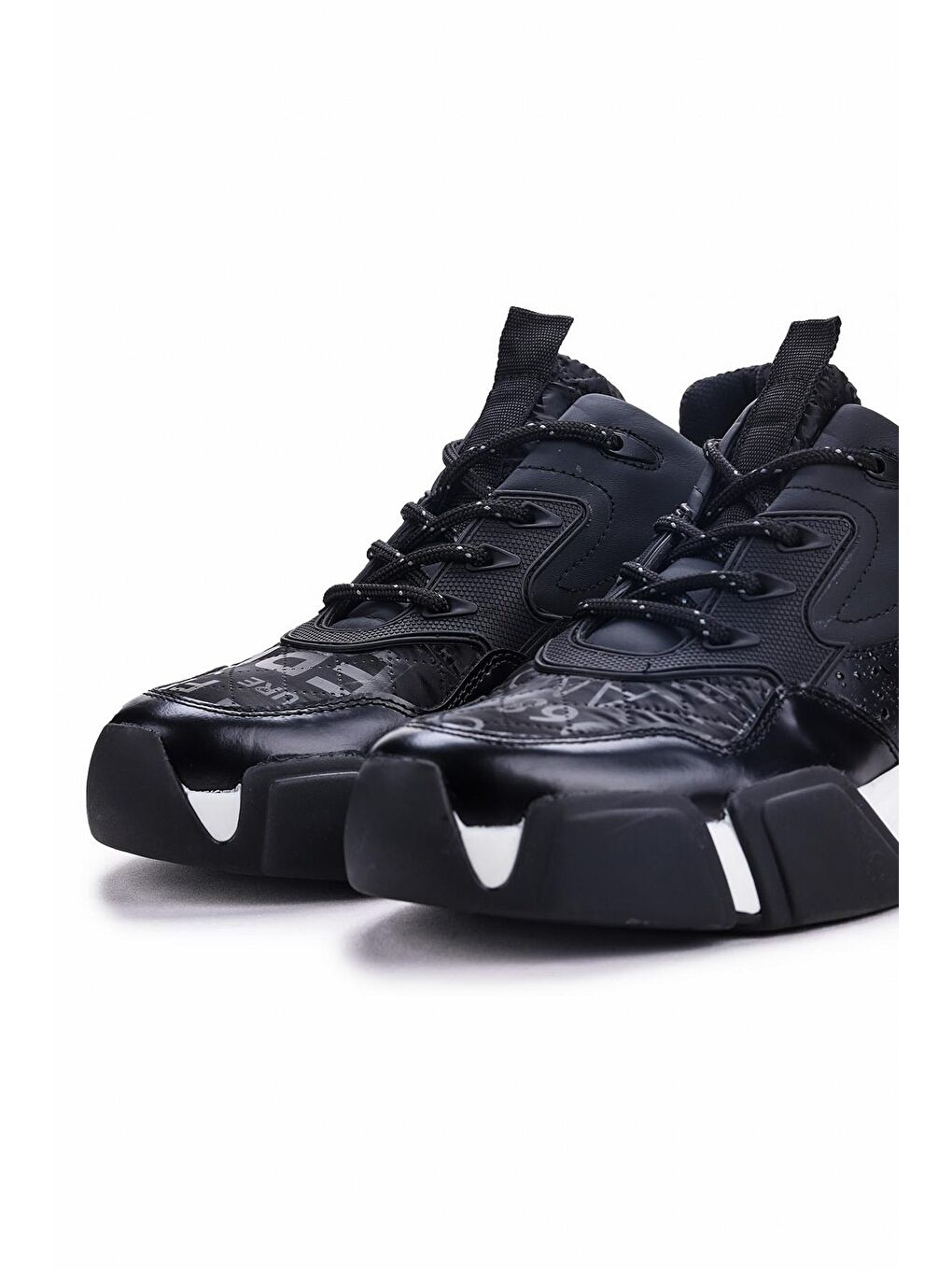 Siyah 152-12546 Deri Erkek Casual Ayakkabı-3