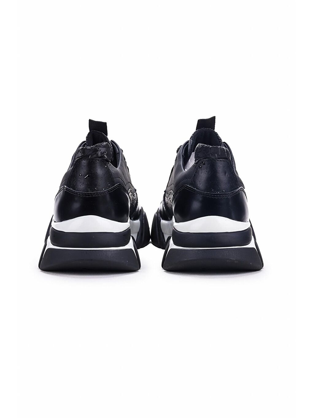 Siyah 152-12546 Deri Erkek Casual Ayakkabı-4