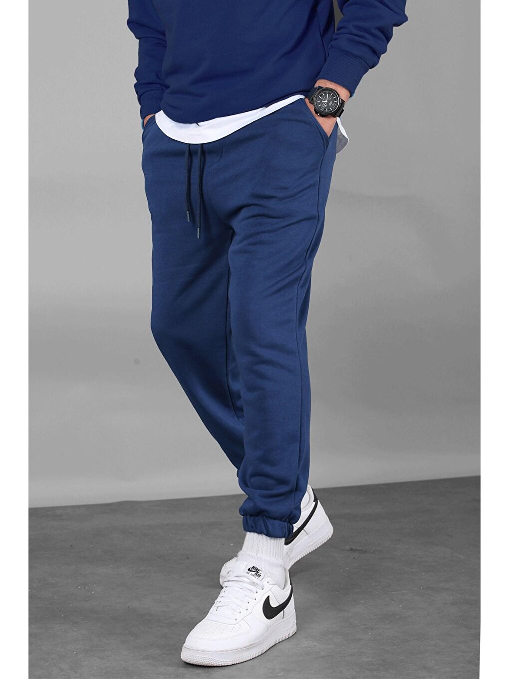 Lacivert Basic Regular Fit Erkek Jogger Eşofman Altı