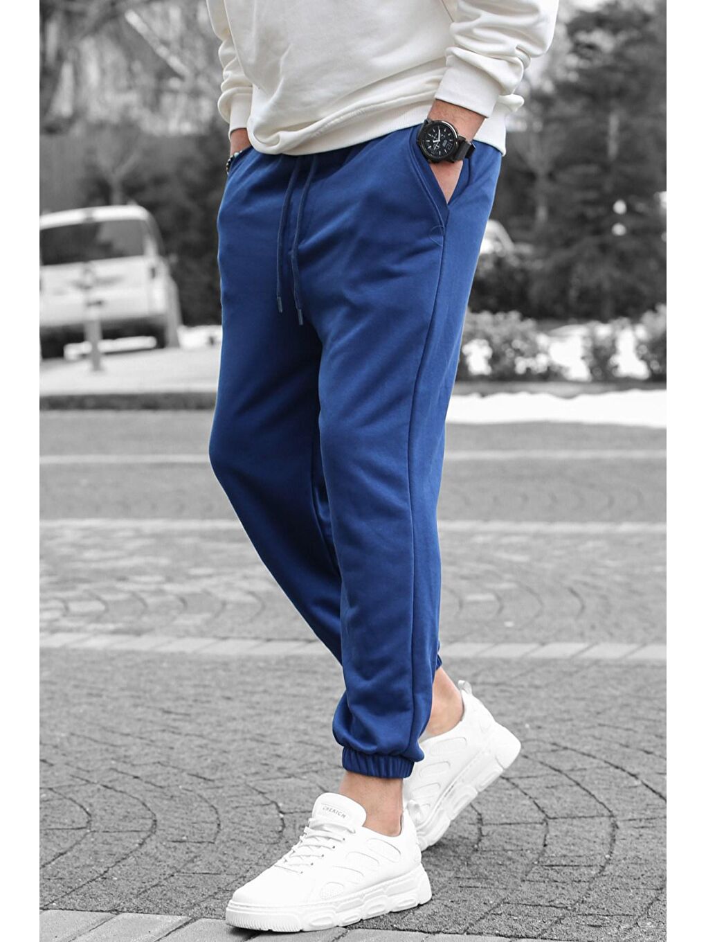Lacivert Basic Regular Fit Erkek Jogger Eşofman Altı-2