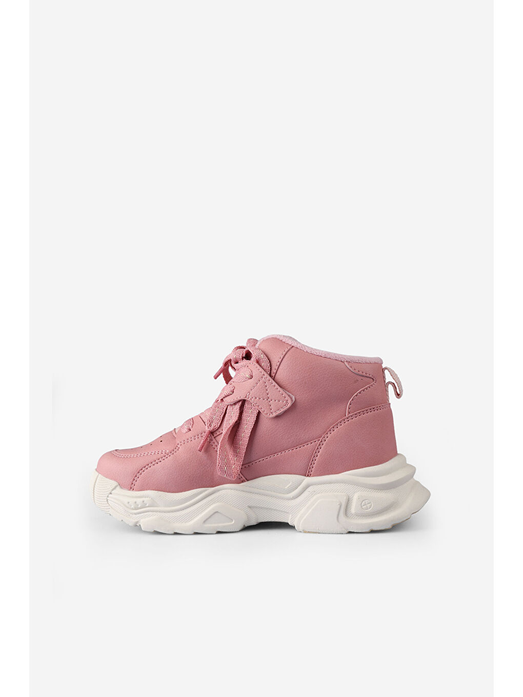 Pembe Milas Kürklü Kız Çocuk Pudra Bot-1