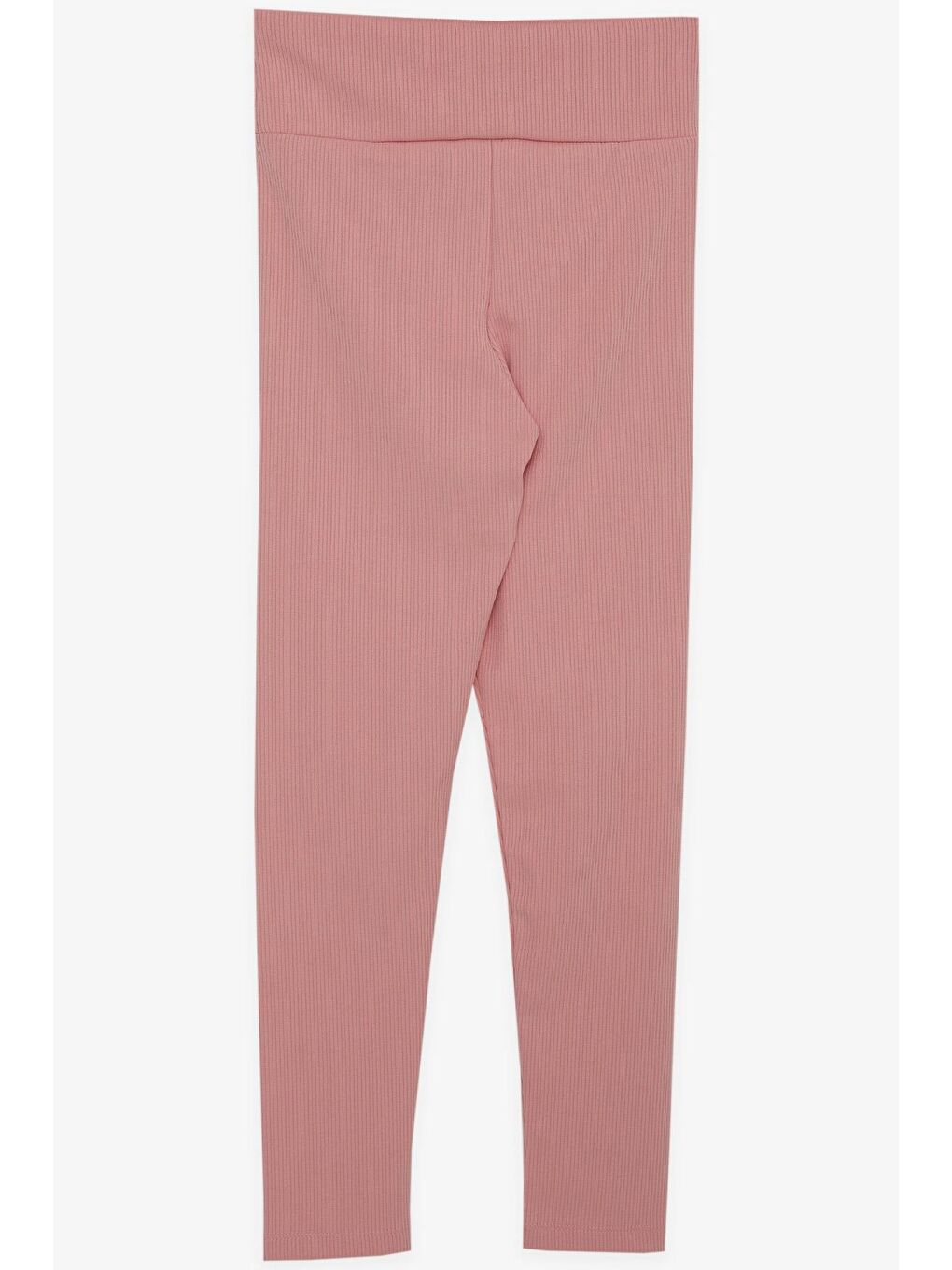 Pembe Kız Çocuk Tayt Fitilli Armalı Somon (8-14 Yaş)-1