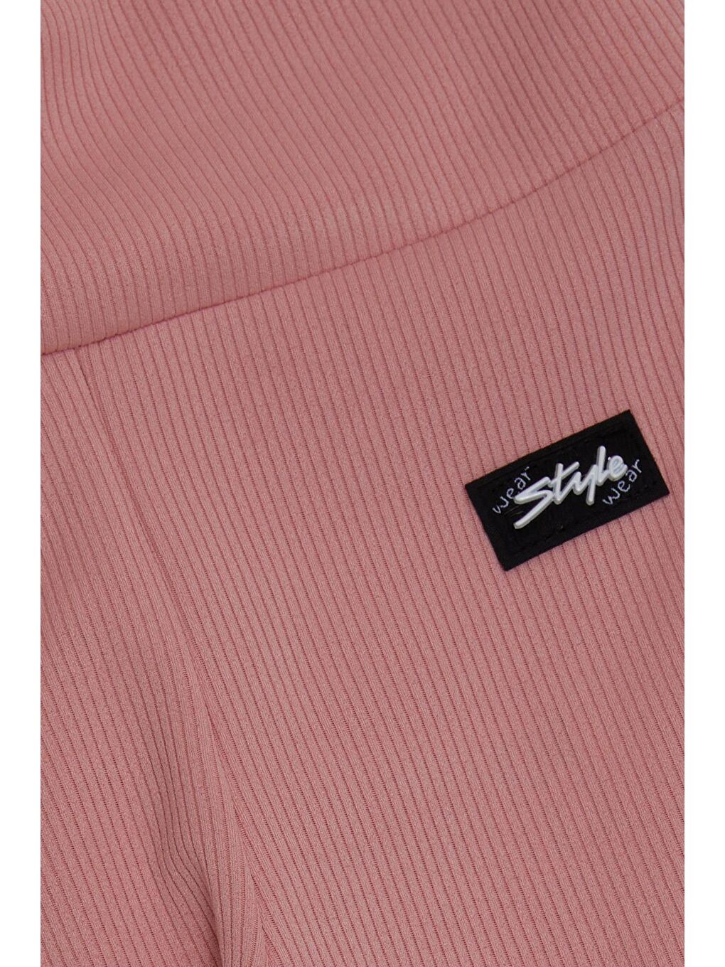 Pembe Kız Çocuk Tayt Fitilli Armalı Somon (8-14 Yaş)-2