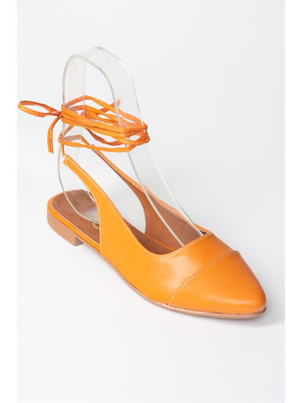 Turuncu Bilek Bağlamalı Kadın Babet M726890209-4