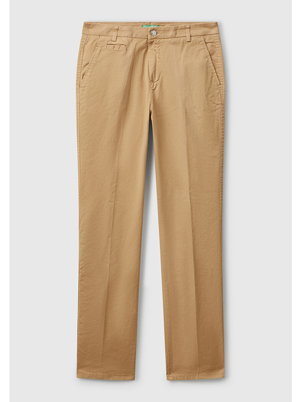 Kadın Bej Elastanlı Basic Chino Pantolon-1