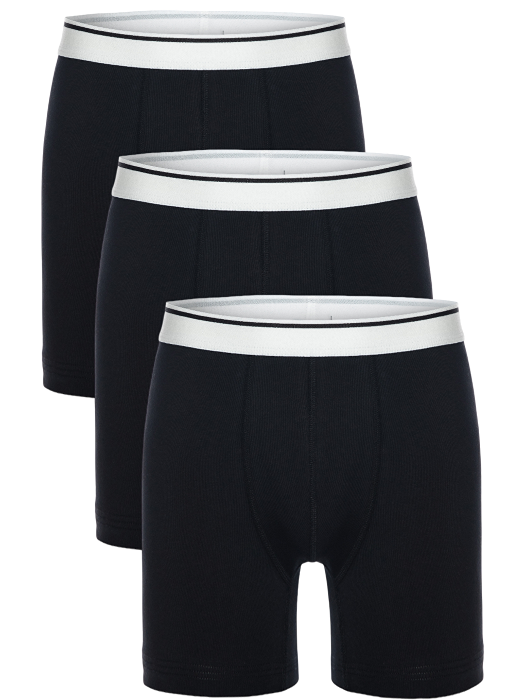 Siyah 3 lü Erkek Pamuklu Elastanlı Esnek Boxer Seti 4197-3