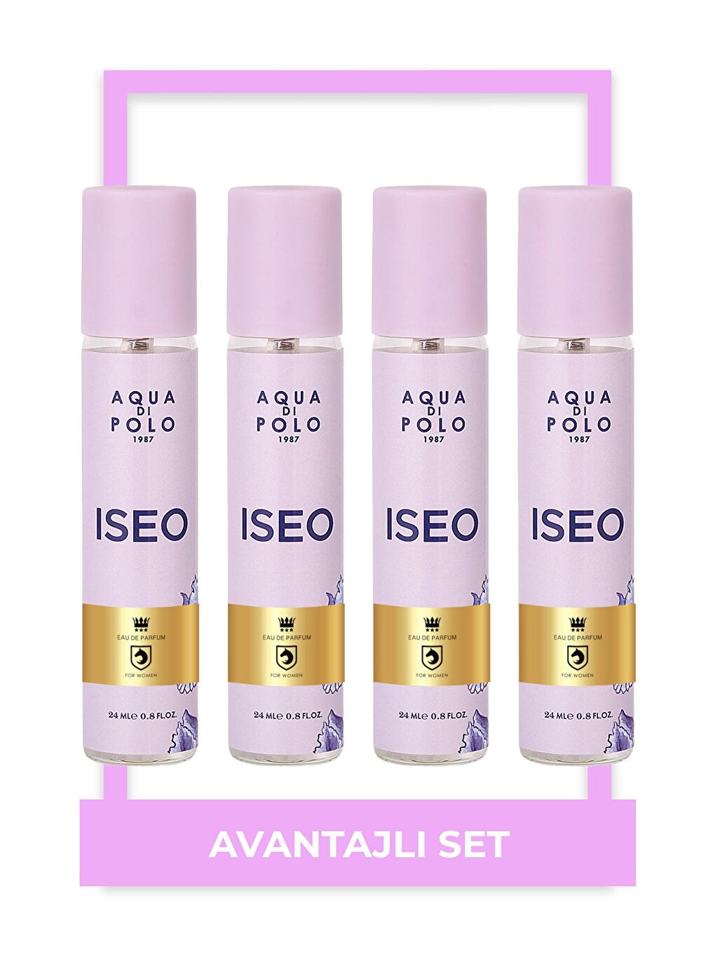 Aqua Di Polo 1987 Lila Iseo Kadın Parfüm Seti 24 ml 4'lü Stcc021212