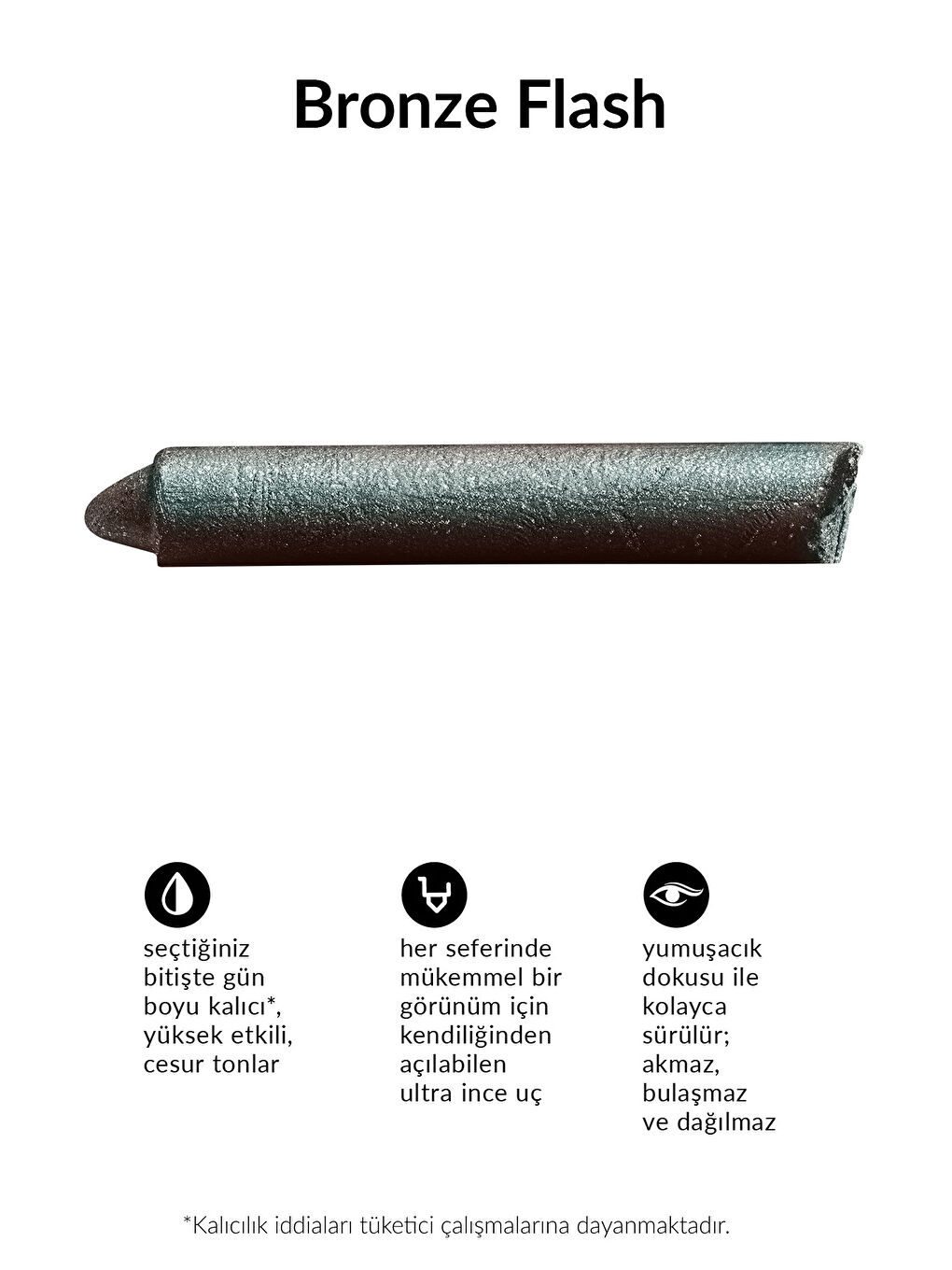 Glimmerstick Asansörlü Kromatik Göz Kalemi Bronze Flash-2