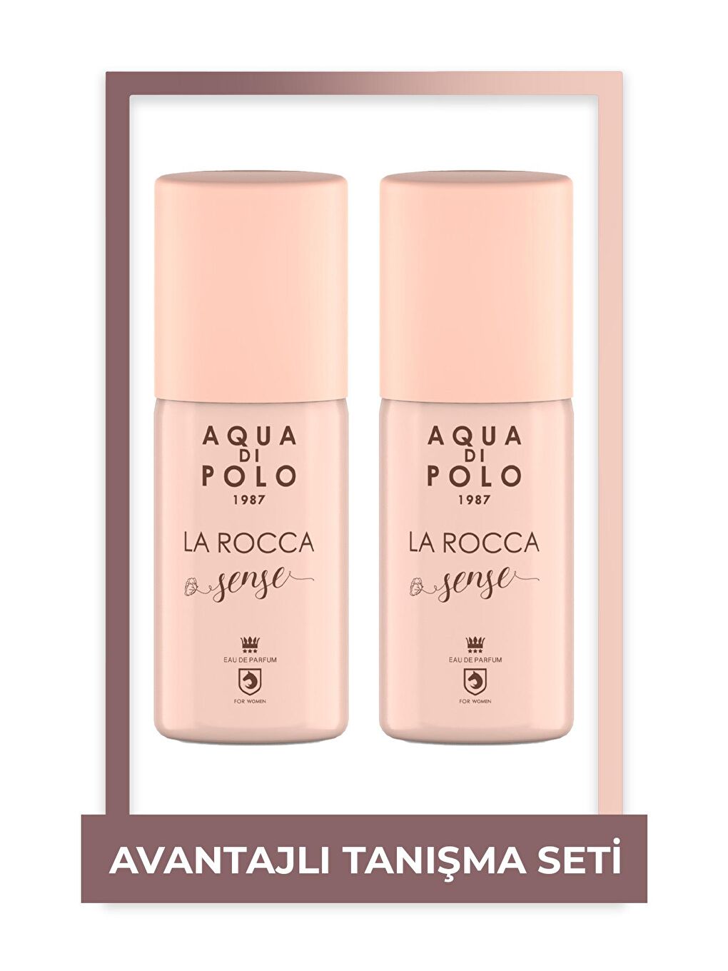 La Rocca Sense Metal Şişe 100 ml Edp 2'li Parfüm Seti
