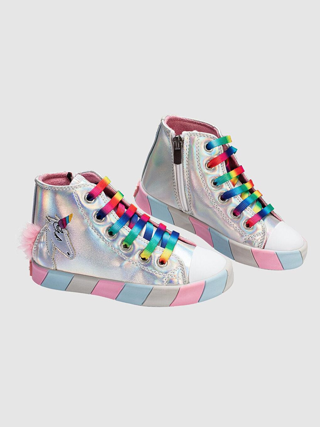 Casabony Antrasit Unicorn Ortopedik Destekli Kız Çocuk Sneakers