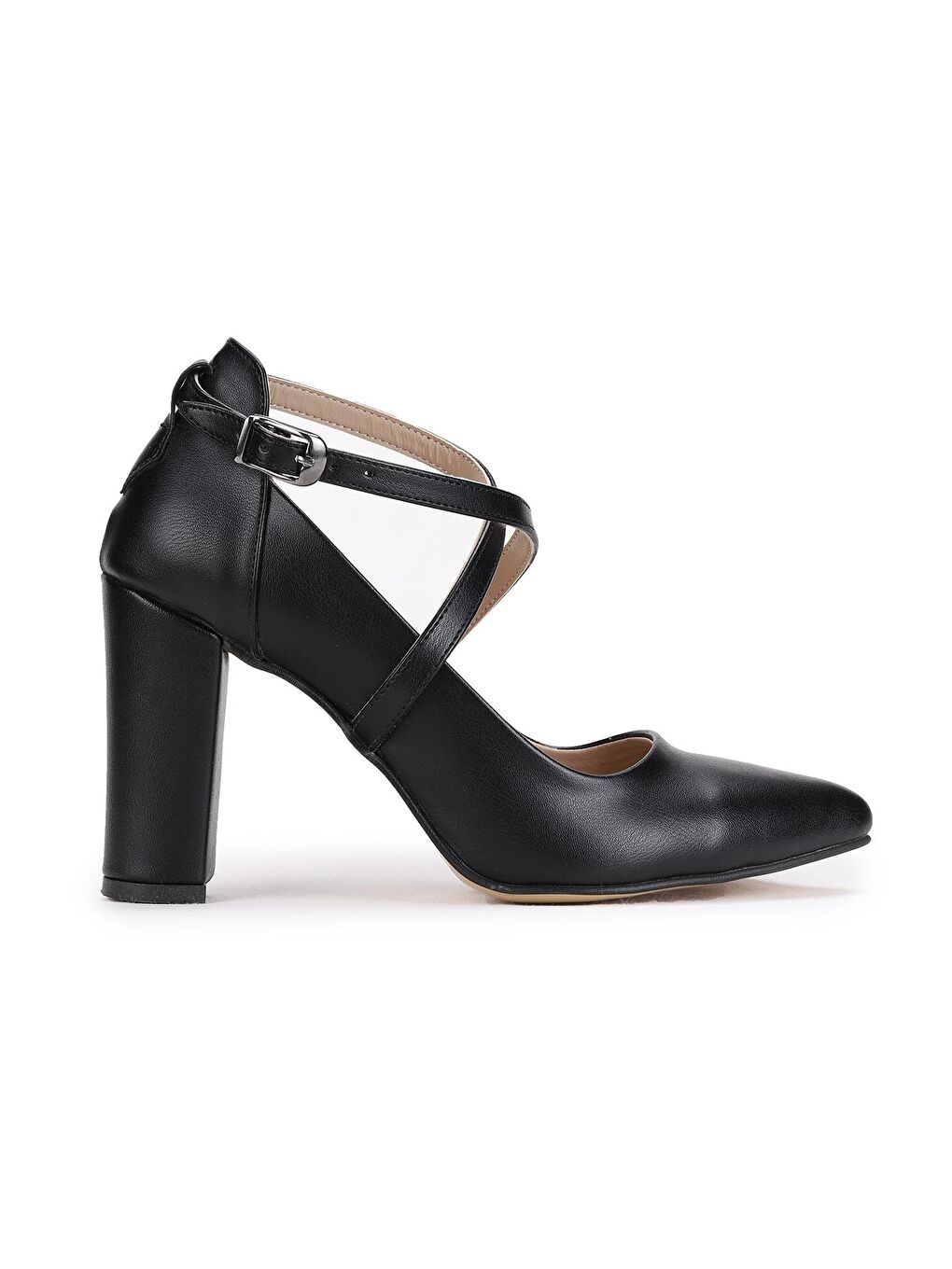 Siyah Cilt 9 Cm Topuklu Kadın Sandalet Ayakkabı 137029-1122-3