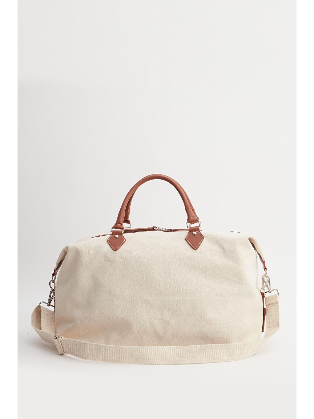 Kanvas Seyahat Çantası Bej-3