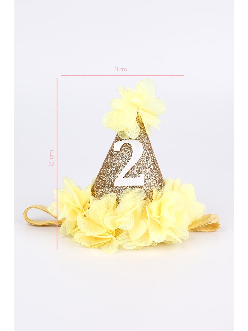 Gri Gümüş 2 Yaş Huni Doğum Günü Tacı-2