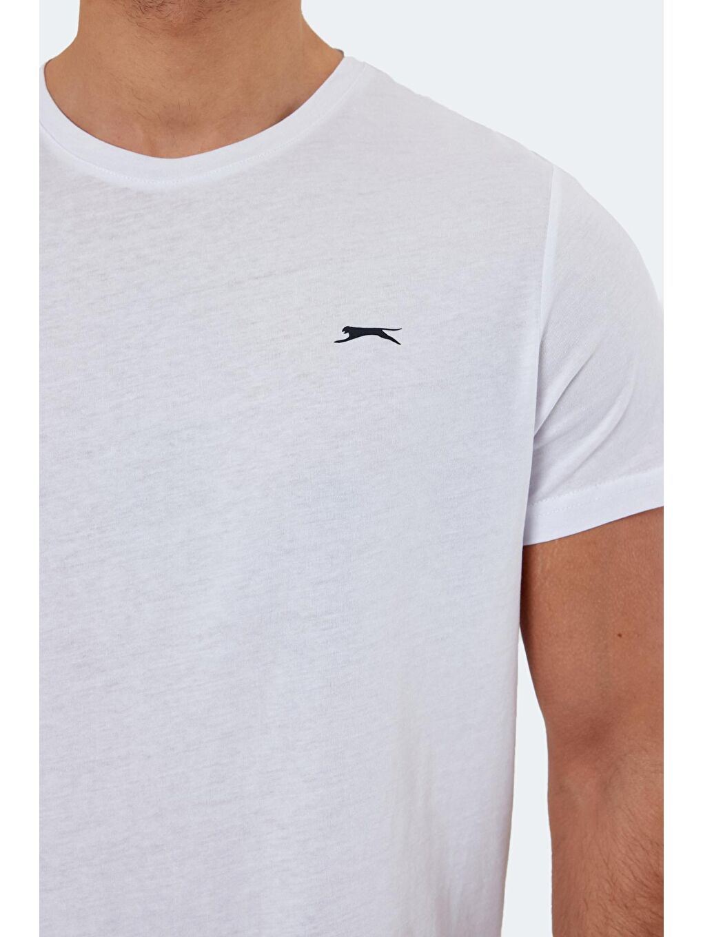 ROSALVA Erkek %100 Pamuk Tişört Beyaz-3