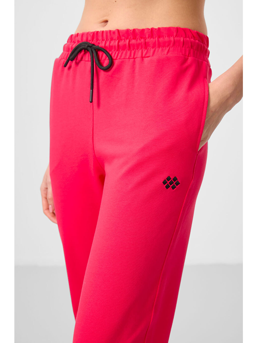 Viva Kırmızı Dik Yaka Fermuarlı Rahat Form Kadın Eşofman Tunik Takım - 95345-3