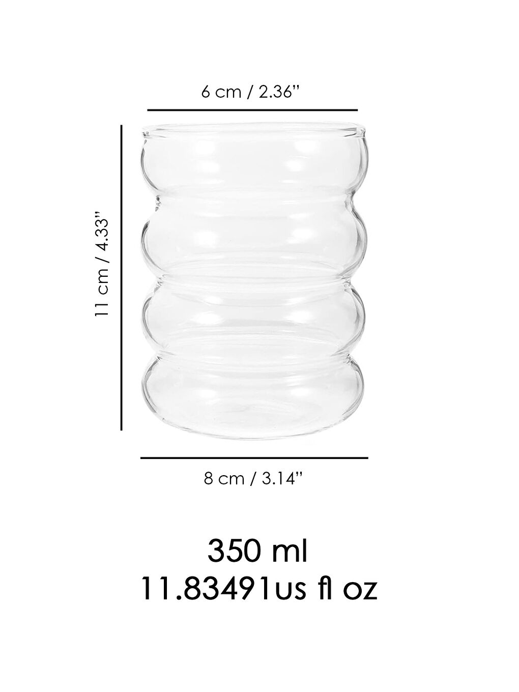 Meleni Home Renksiz 2'li Isıya Dayanıklı Kahve ve Sunum Bardağı Pipet Hediyeli - 3