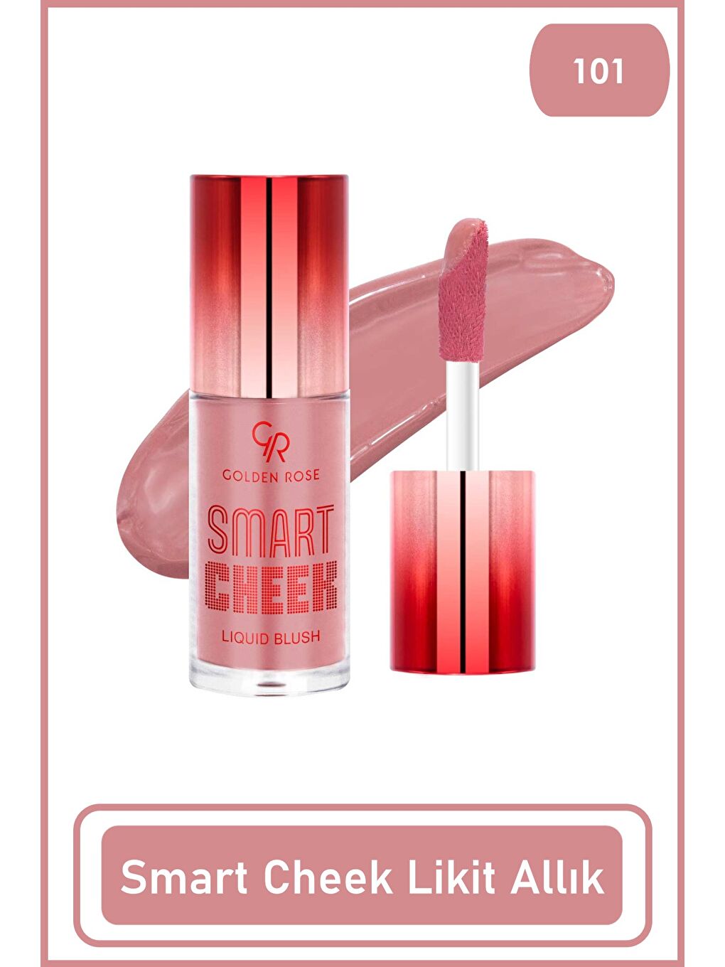 GOLDEN ROSE Smart Cheek Liquid Blush No: 101 - Likit Allık