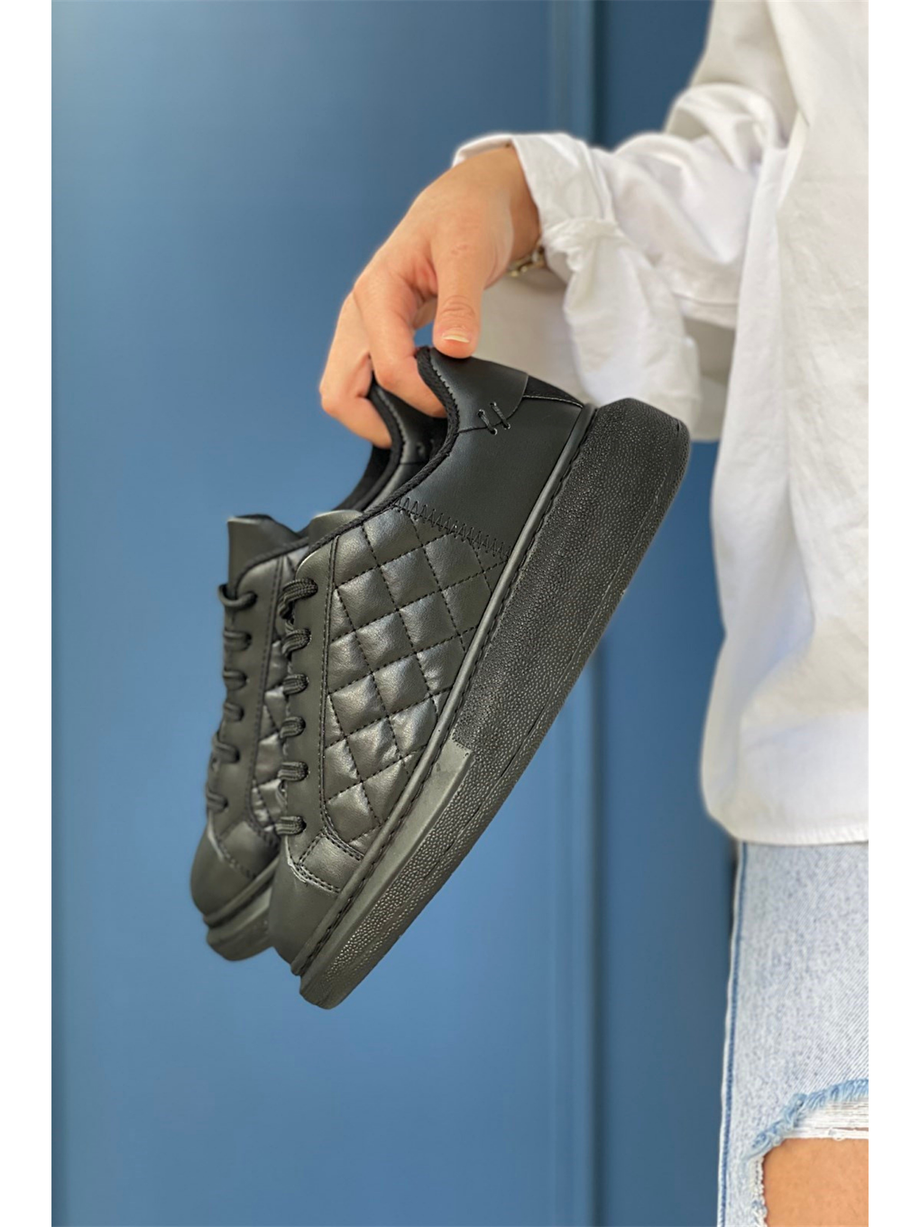 Siyah Kadın Spor Ayakkabı SİYAH