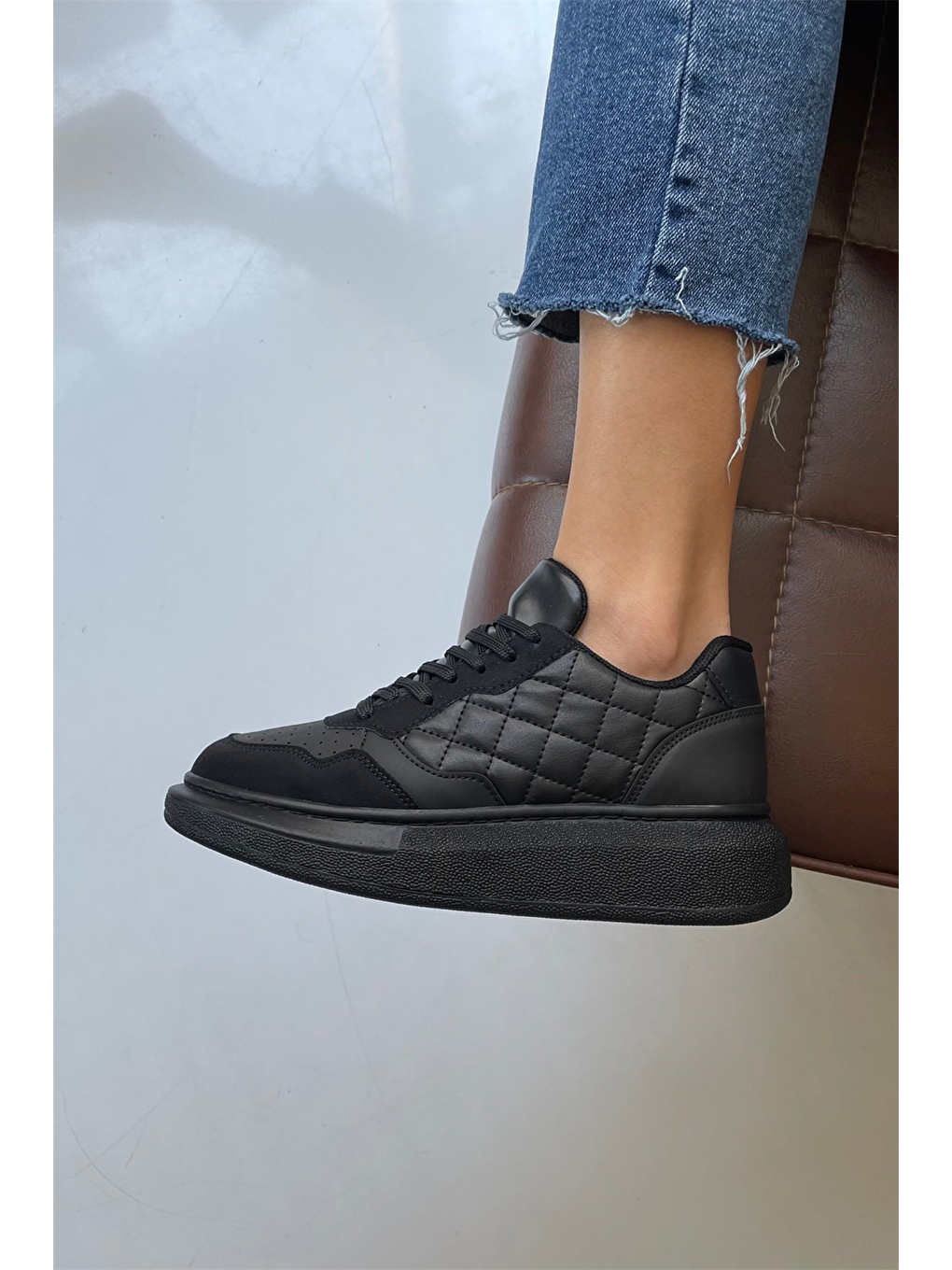 Siyah Kadın Spor Ayakkabı SİYAH-1