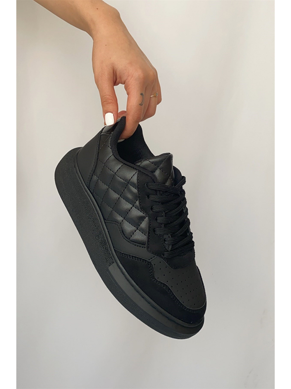 Siyah Kadın Spor Ayakkabı SİYAH-2