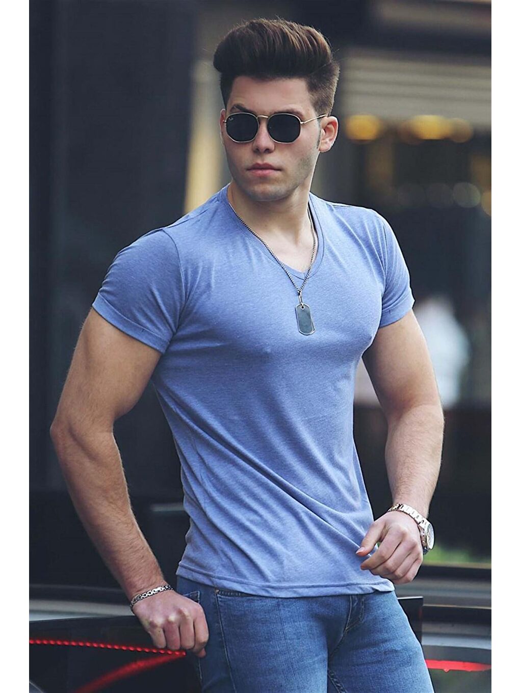 Mavi Basic Tişört 4054