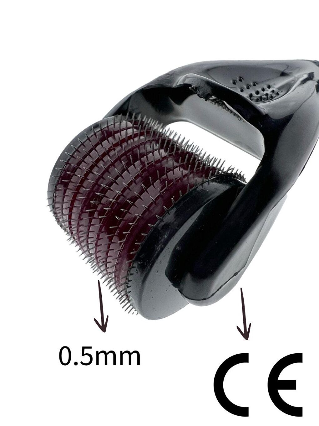 Dermaroller Saç, Yüz, Vücut Masaj Aleti, Yenilenmiş iğne Titanyum Uçlu 540 İğneli-4