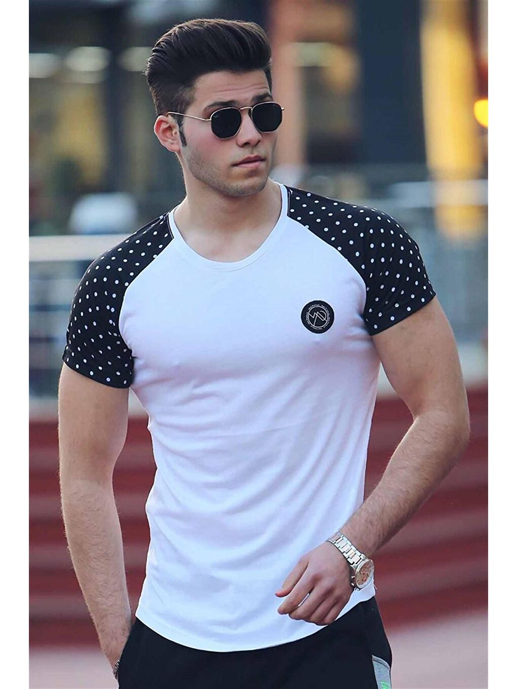 Madmext Basic Beyaz Tişört 3011