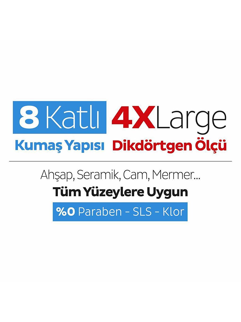 Easy Clean Çamaşır Suyu Katkılı Mopa Uyumlu Yer Temizlik Havlusu&mendili 3x50 (150 Yaprak)-5