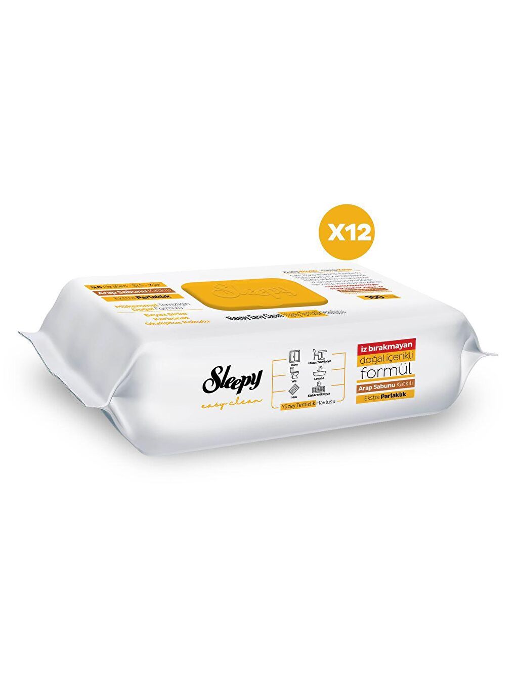 Easy Clean Arap Sabunu Katkılı Yüzey Temizlik Havlusu&mendili 12x100 (1200 Yaprak)-2