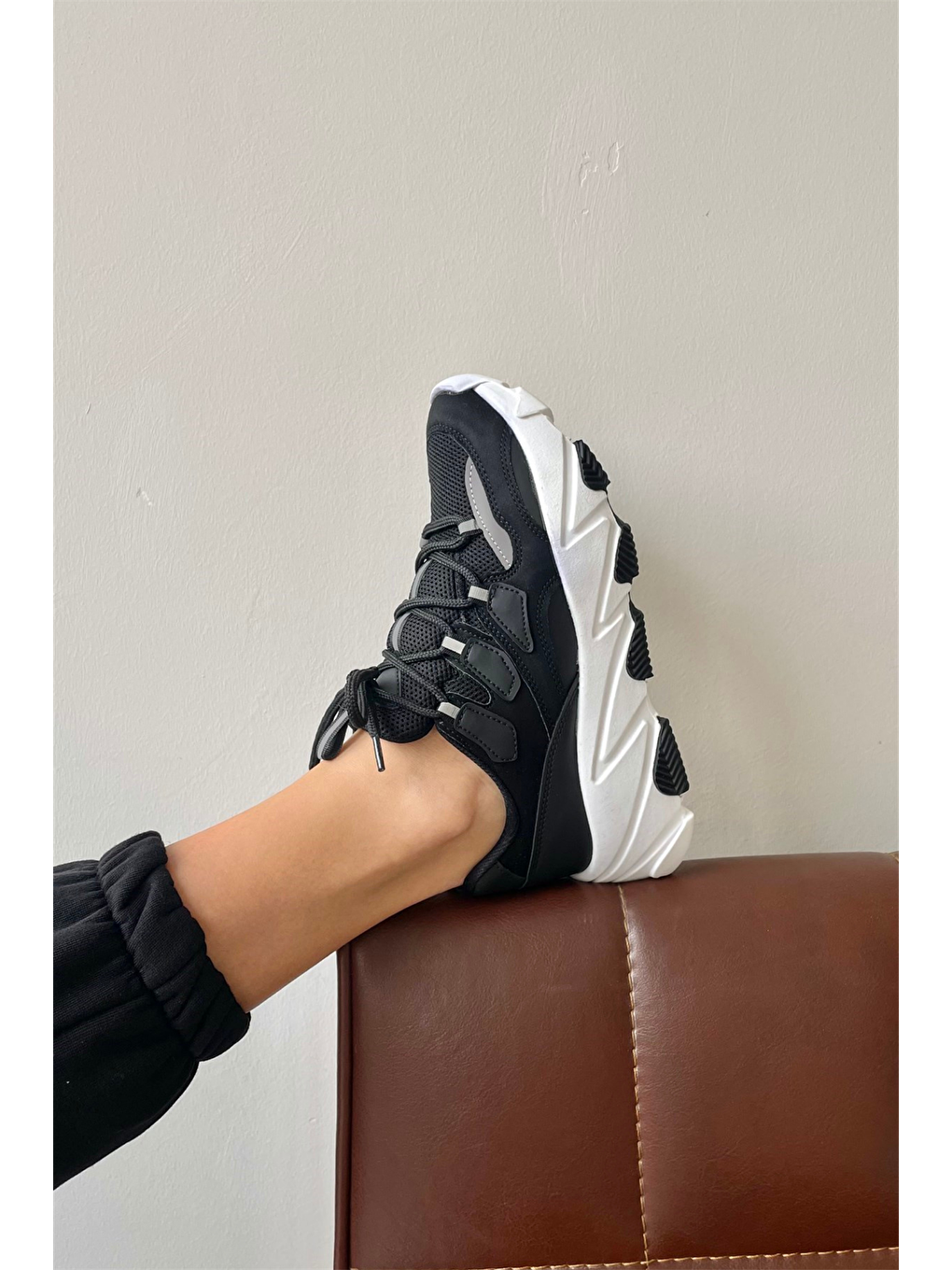 Siyah Kadın Spor Ayakkabı SİYAH-2