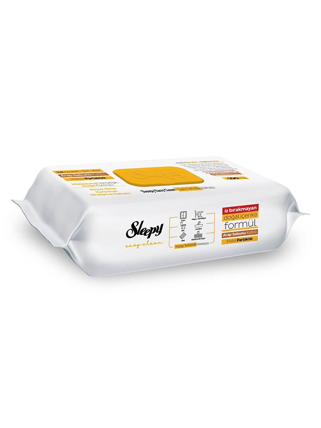 Easy Clean Arap Sabunu Katkılı Yüzey Temizlik Havlusu&mendili 100 Yaprak-1