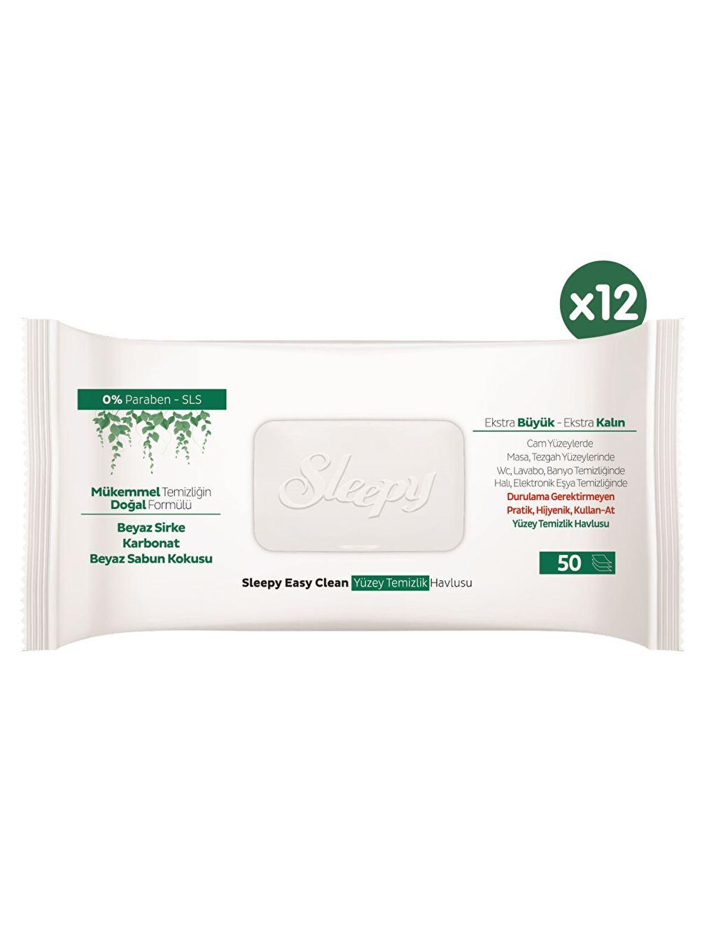 Easy Clean Yüzey Temizlik Havlusu&mendili 12x50 (600 Yaprak)-1