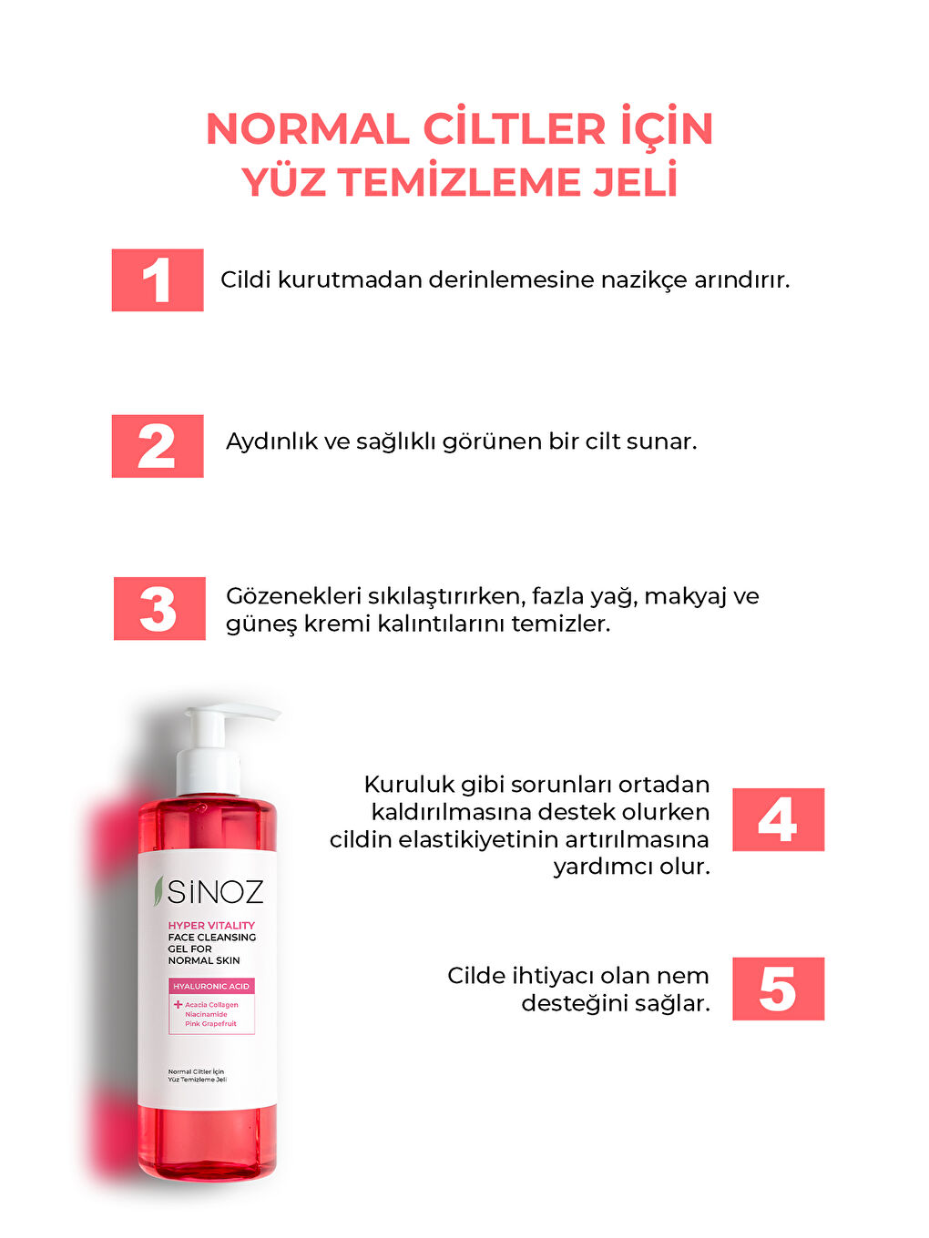 Normal Ciltler için Yüz Temizleme Jeli 400ML-1