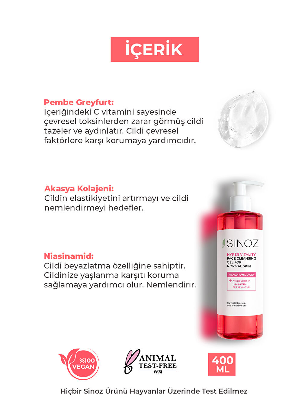 Normal Ciltler için Yüz Temizleme Jeli 400ML-2