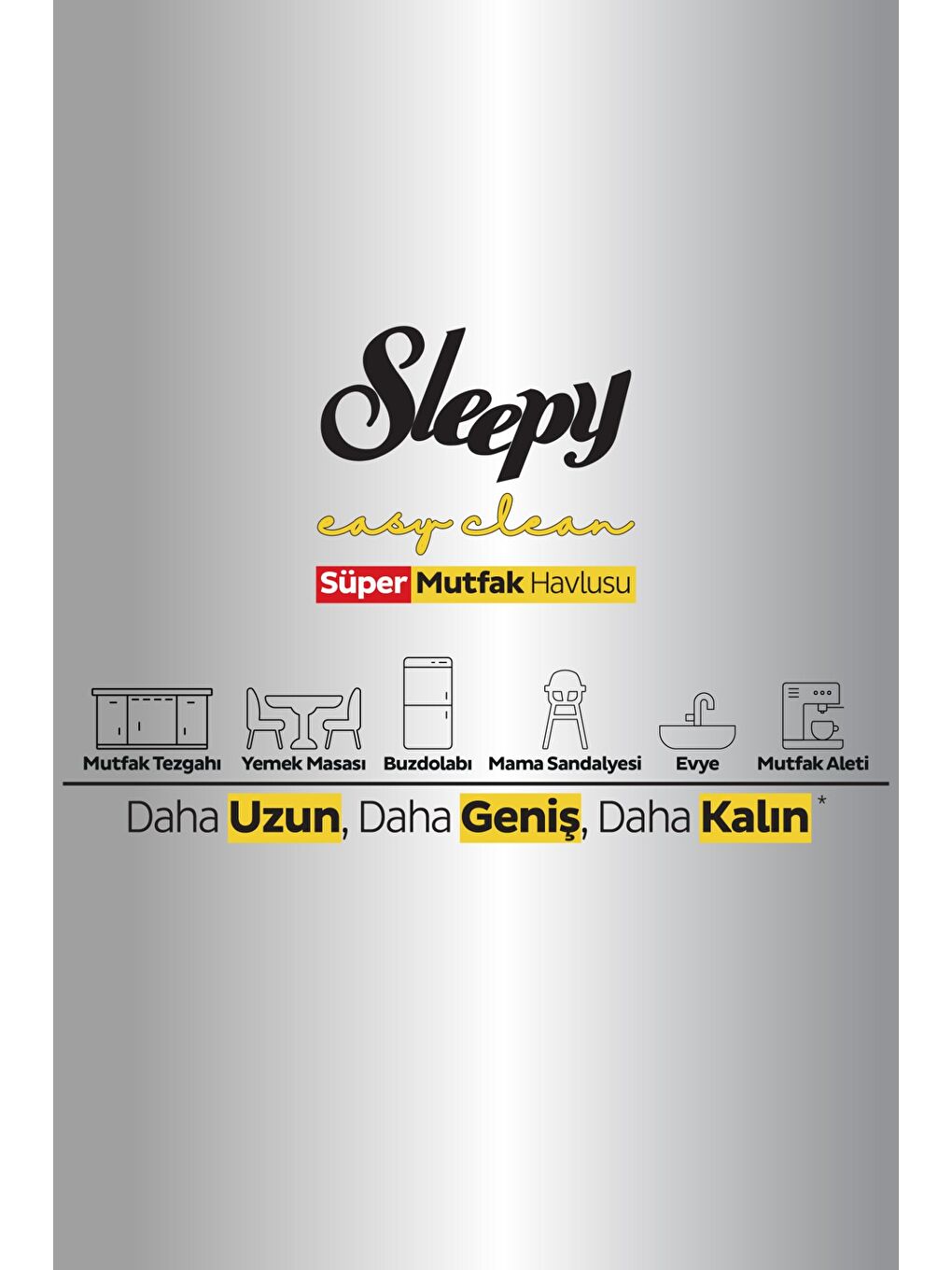 Easy Clean Süper Yüzey Temizlik Mutfak Havlusu&Mendili Limon Yağlı 4X50 (200 Yaprak)-4