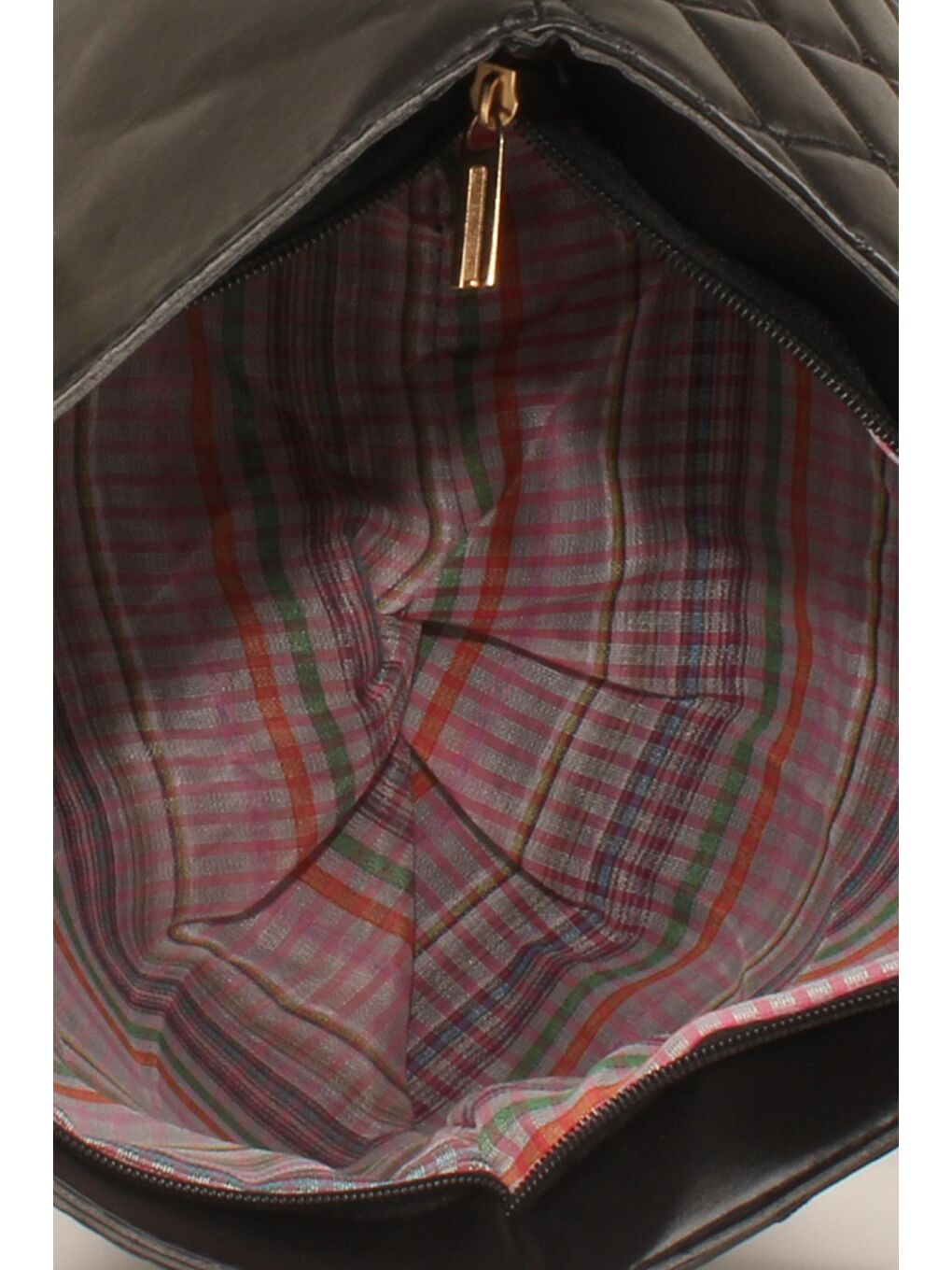 Siyah Kadın Anne Tarz Kapitoneli Cüzdanlı Gold Varaklı El ve Omuz Çantası (20617)-2