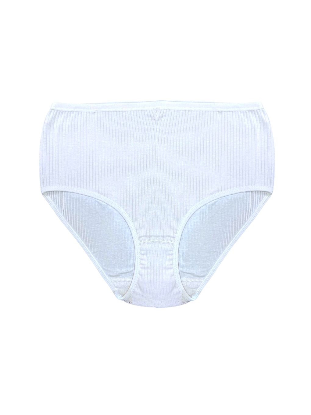 6'lı Kadın %100 Pamuk Karışık Yüksek Bel Fitilli Kaşkorse Yüksek Kalite Esnek Bato Külot-2