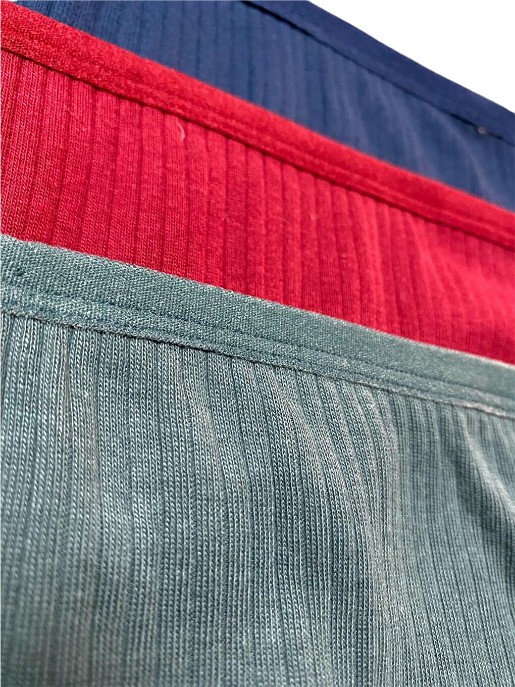 Yeşil 6'lı Kadın Koyu Asorti %100 Pamuk Fitilli Kaşkorse Esnek Bikini Külot-1