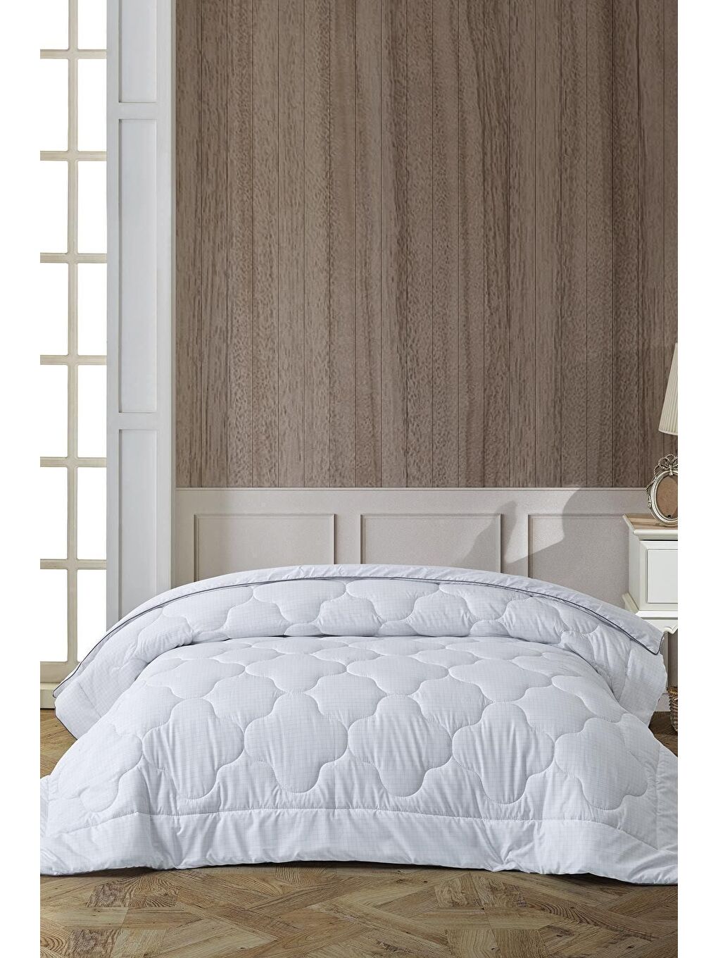 Beyaz Anti-Stres Tek Kişilik Yorgan 155x215cm-2