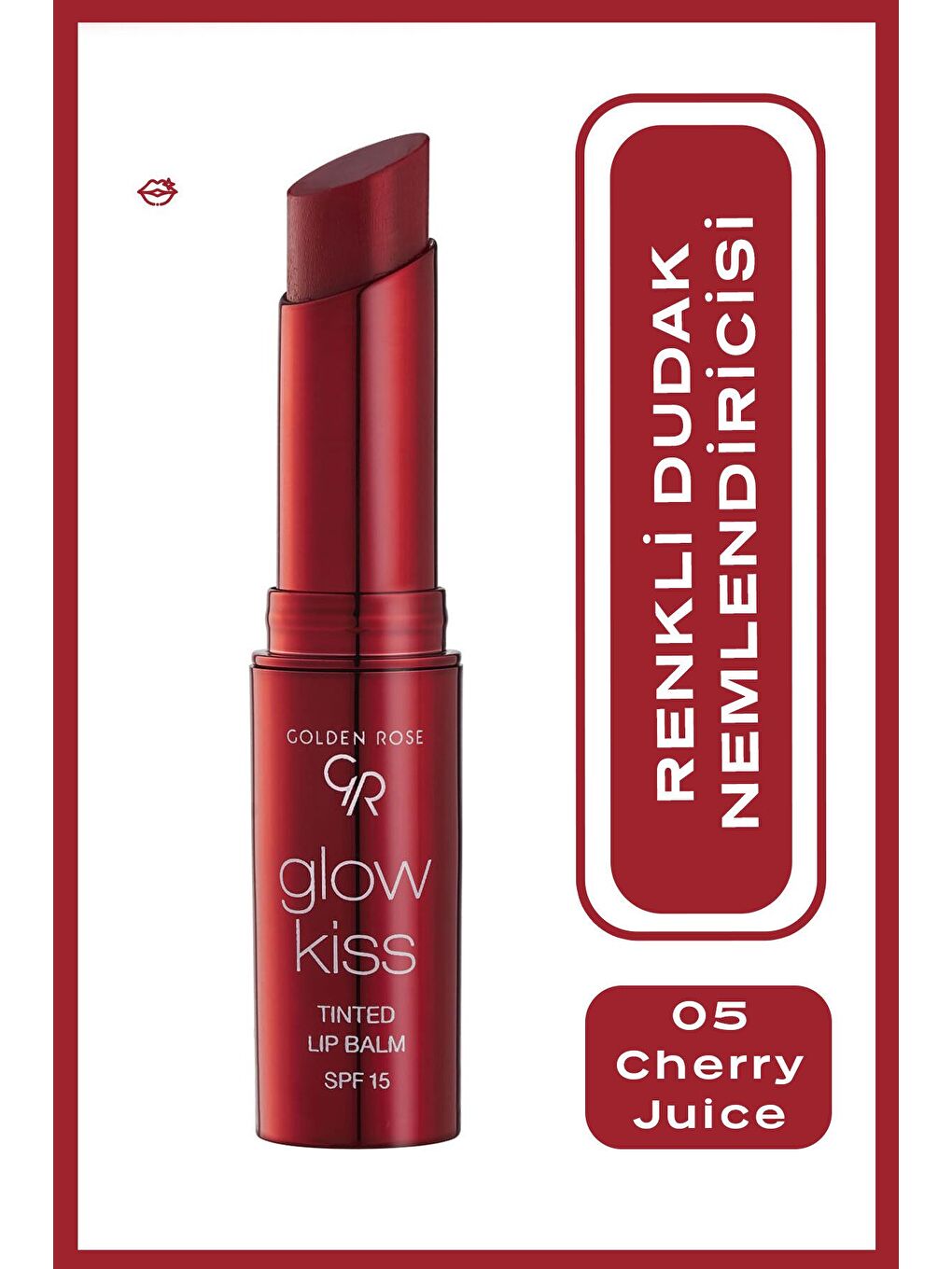 Glow Kiss Tinted Lip Balm No: 05 Cherry Juice - Renkli Dudak Nemlendirici-6