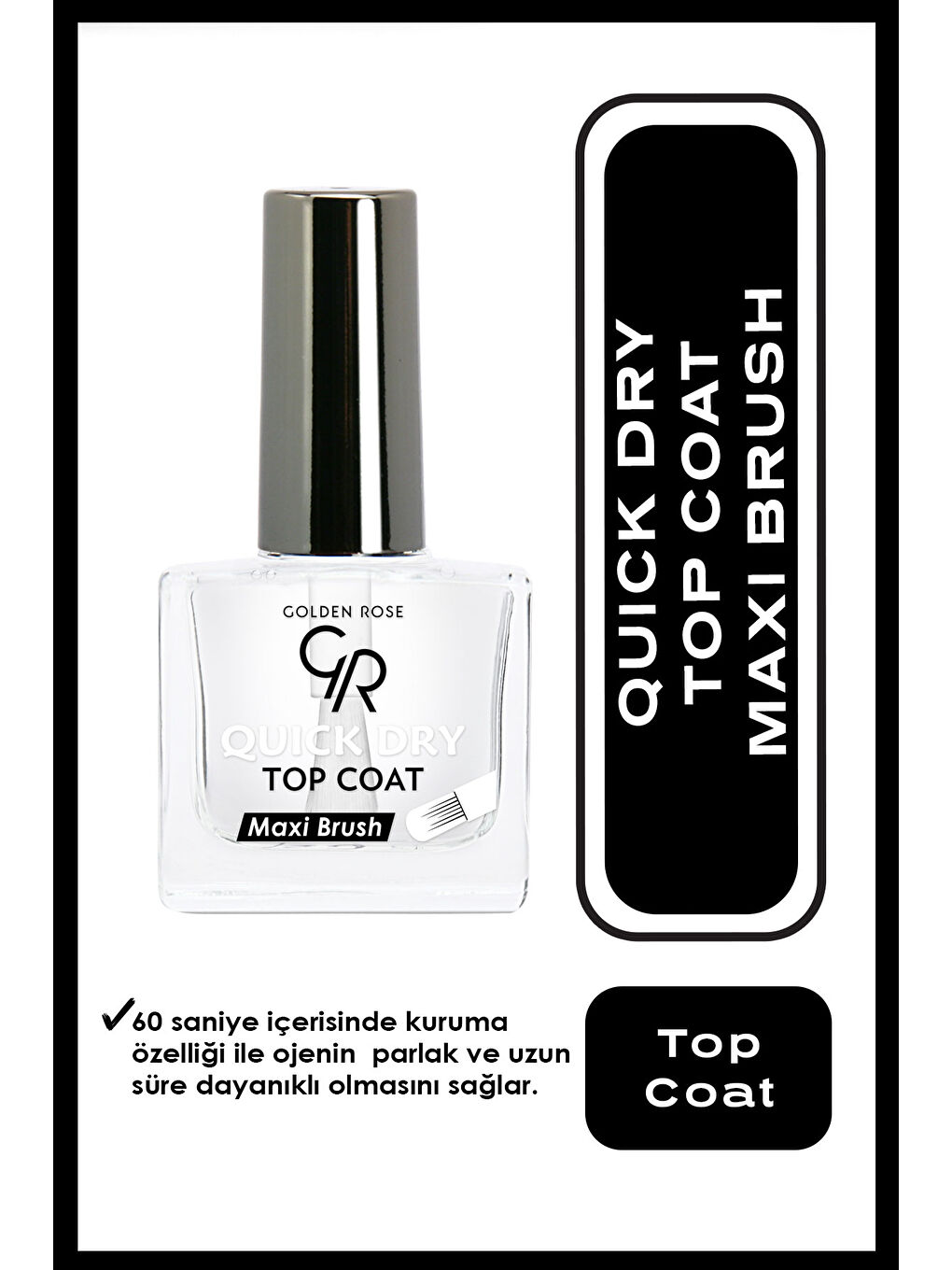 GOLDEN ROSE Quick Dry Top Coat - Oje Kurutucu
