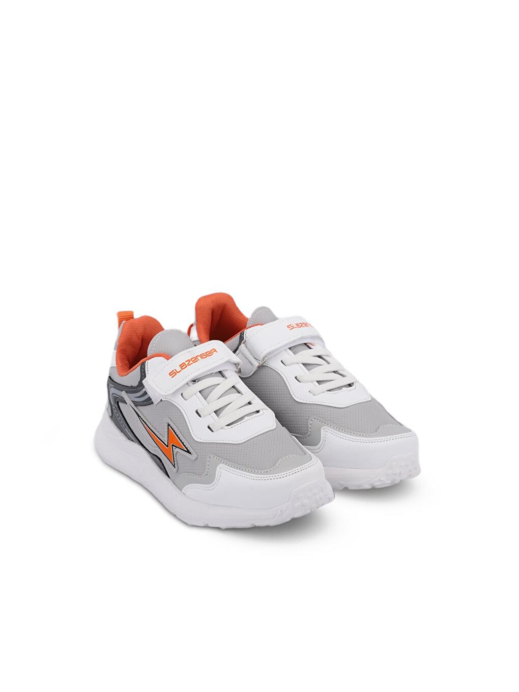 SLAZENGER Gri-Turuncu KAORU KTN Sneaker Unisex Çocuk Ayakkabı Gri / Turuncu - 1