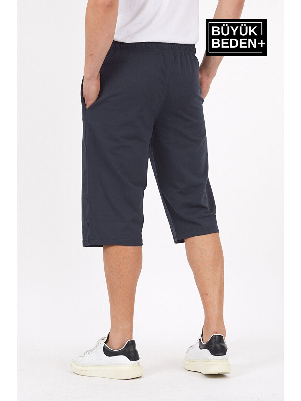 Gri Erkek  N.Brooklyn Baskılı Slim Fit Kalıp Büyük Beden Şort SPR25BSR089