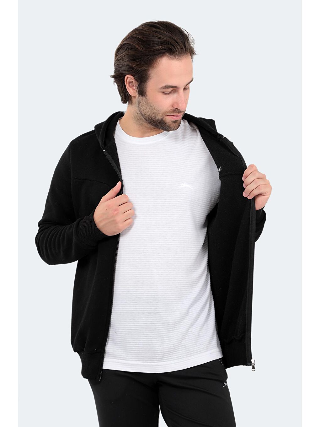 SLAZENGER Siyah BACK Erkek Sweatshirt Siyah - 1