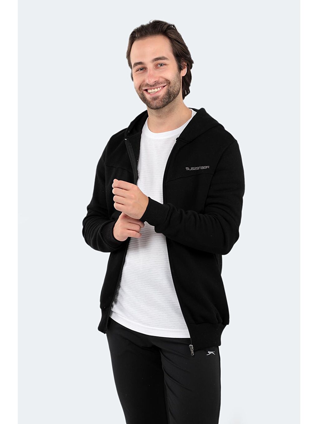 SLAZENGER Siyah BACK Erkek Sweatshirt Siyah - 2