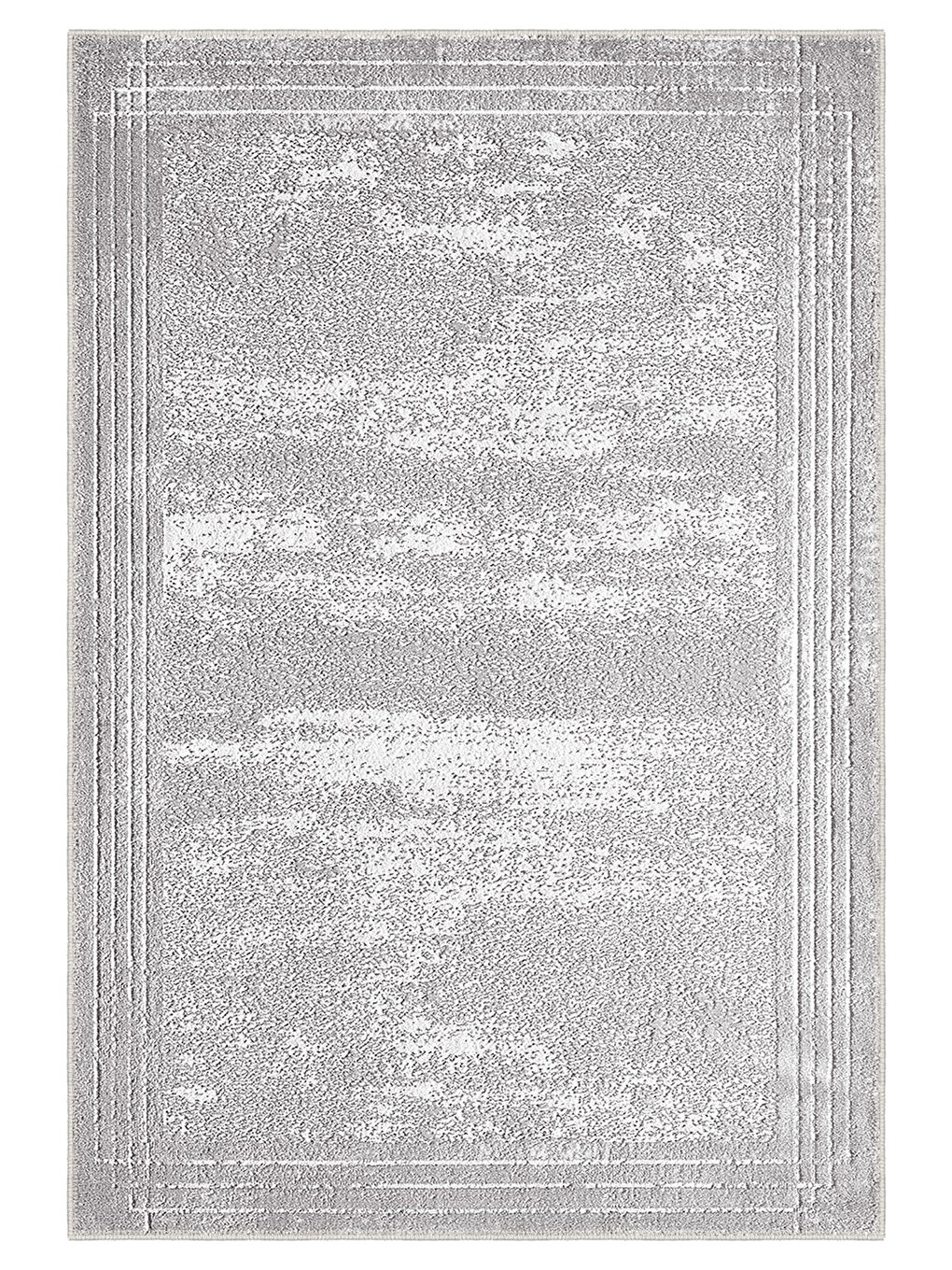 Bej Özel Tasarım Kaymaz Taban İnce Yıkanabilir Modern Halı WOOKECE1391 80x150