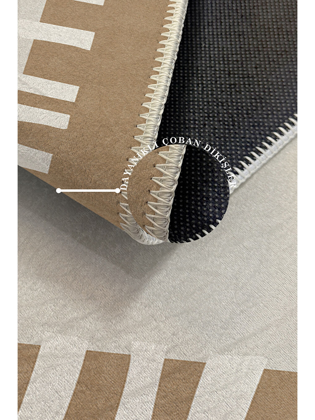 Turuncu Modern Dekoratif Yıkanabilir Kaymaz Taban Halı – İnce, Yumuşak Salon Halısı, Mutfak Halısı ve Yolluk-3