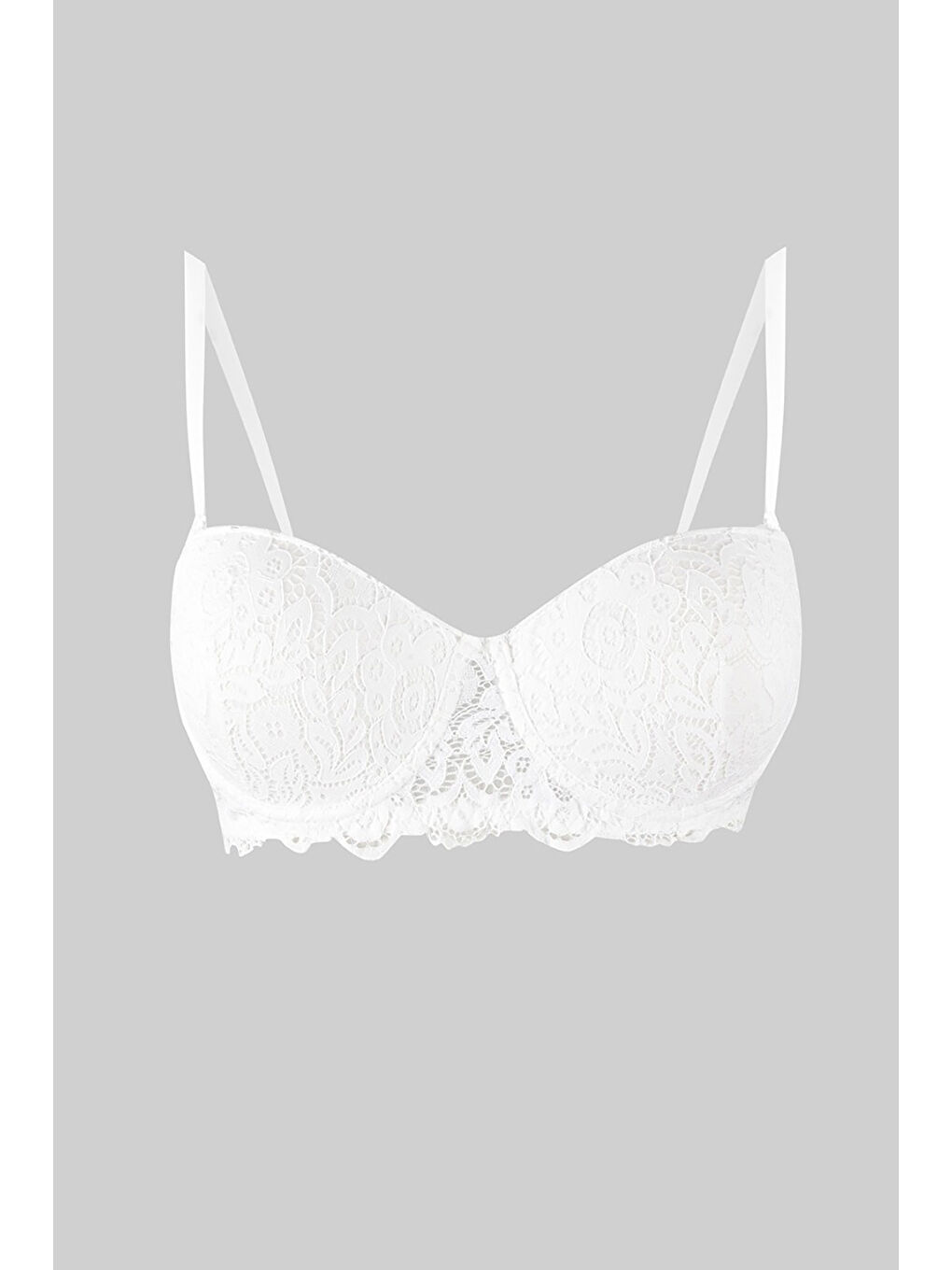 Ekru Valencia Straplez Dolgulu Sütyen