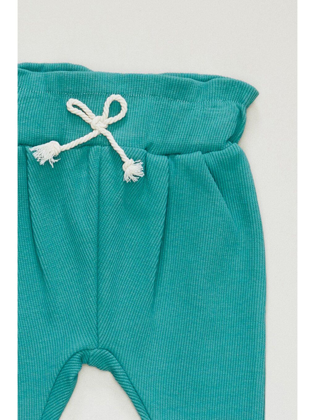 Yeşil Fitilli Bağcıklı Kız Çocuk Tayt-1